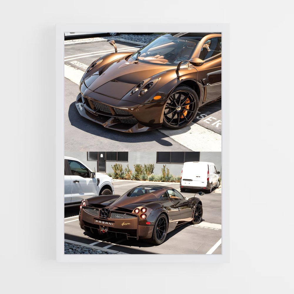 Poster Imola Huayra Éclatant – affiche Pagani (vue 3)